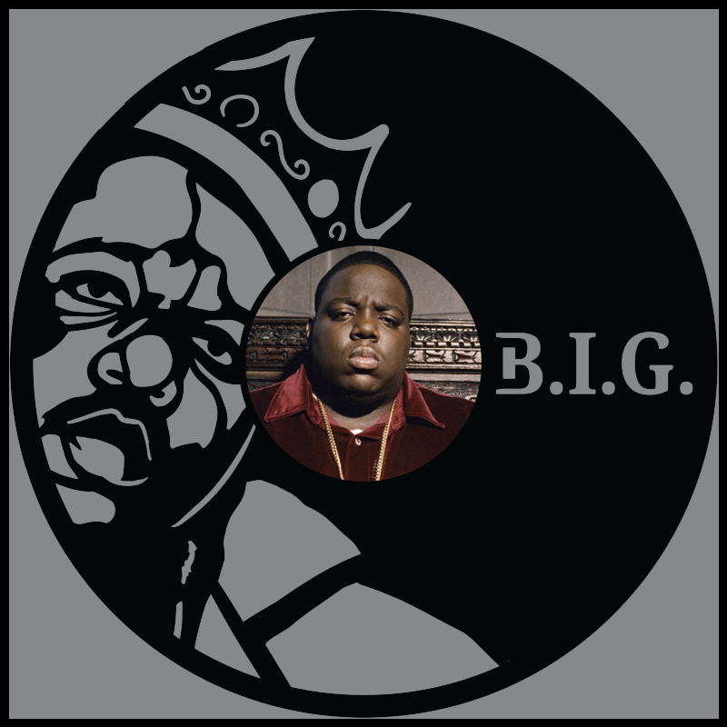 Biggie Smalls Carved Vinyl Record Art Decor Astro Vinyl Art