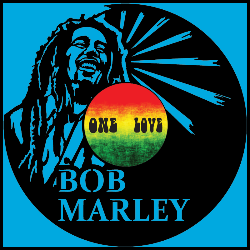 Bob Marley - Sunburst – Carved Vinyl Record Art Decor – Astro