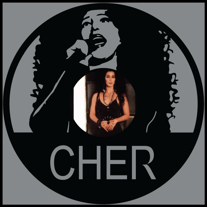 Cher Carved Vinyl Record Art Decor Astro Vinyl Art
