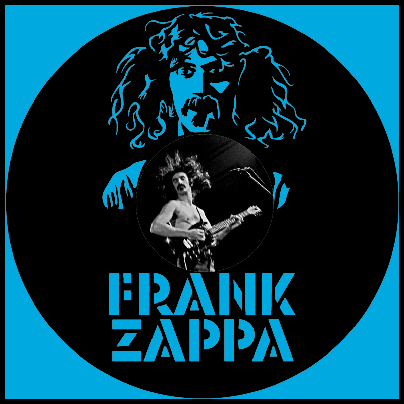 Frank Zappa – Carved Vinyl Record Art Decor – Astro Vinyl Art