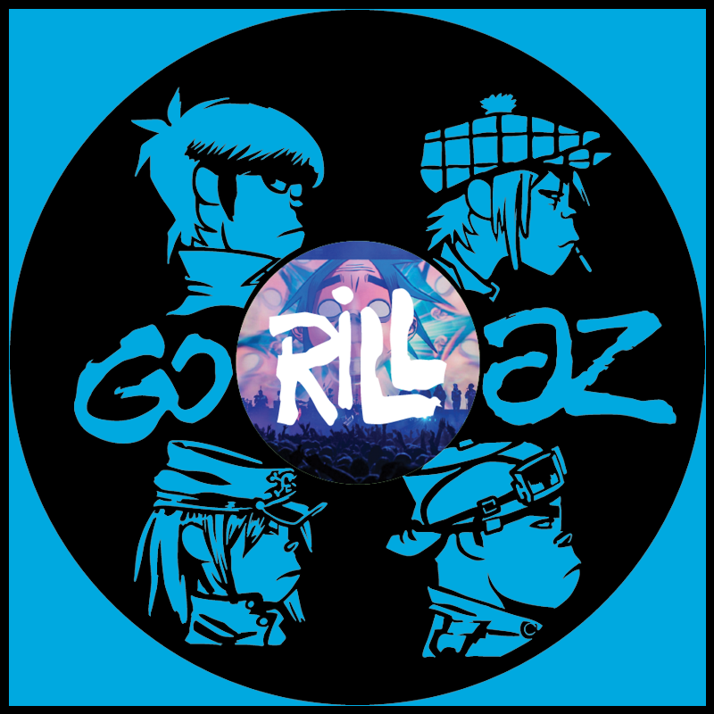 Gorillaz – Carved Vinyl Record Art Decor – Astro Vinyl Art