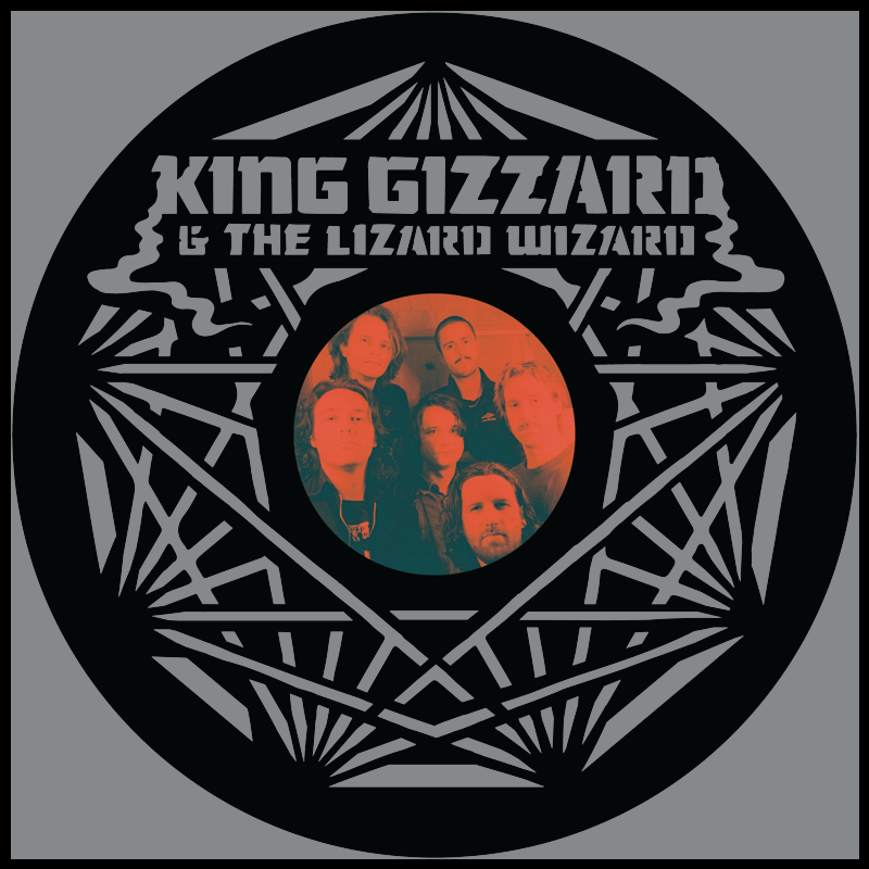 King Gizzard _ The Lizard Wizard – Carved Vinyl Record Art Decor