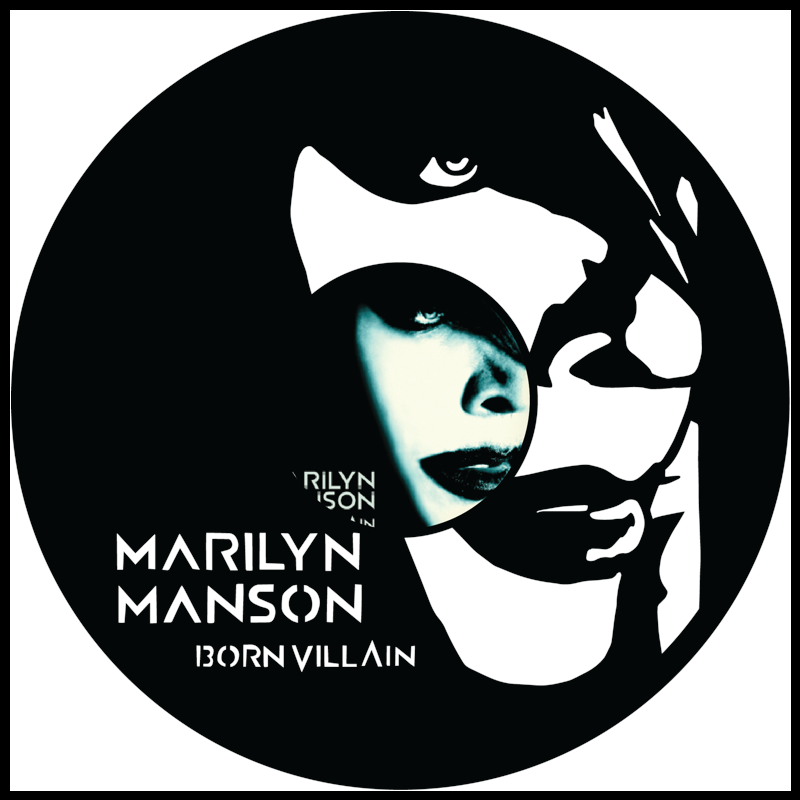 MARILYN MANSON 　　　BORN VILLAIN 　入手困難ポスター Amazon.com: Heart Rock Marilyn Manson Poster Flag Born