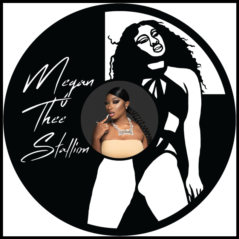 Megan Thee Stallion Carved Vinyl Record Art Decor Astro Vinyl Art