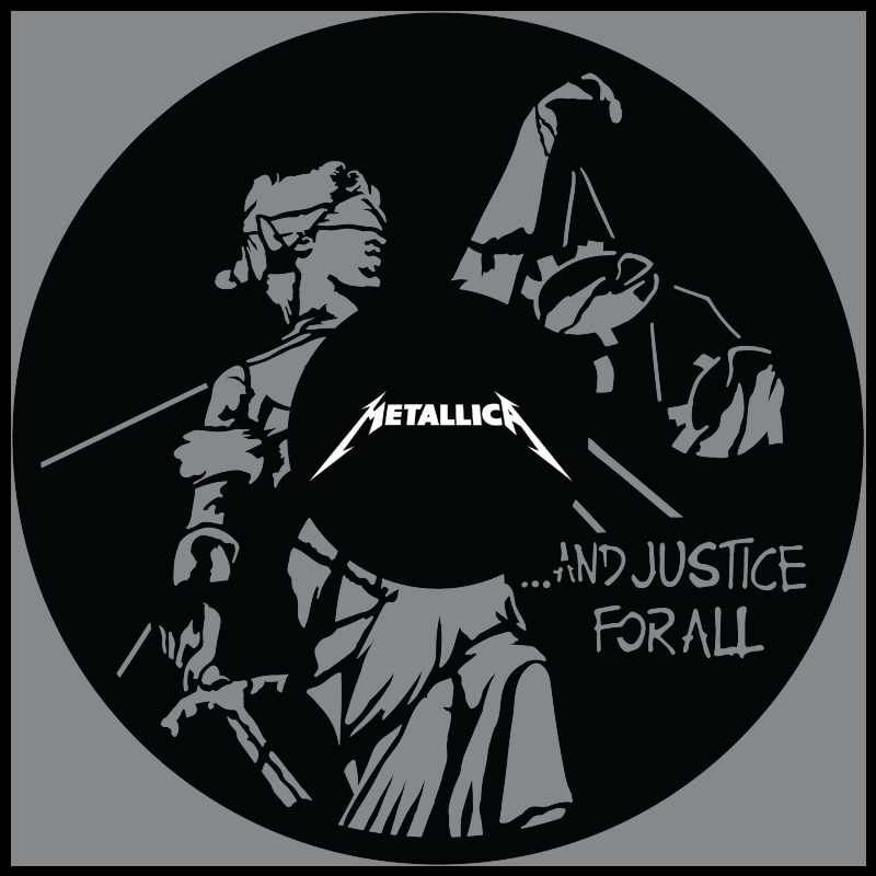 Metallica And Justice For All – Carved Vinyl Record Art Decor
