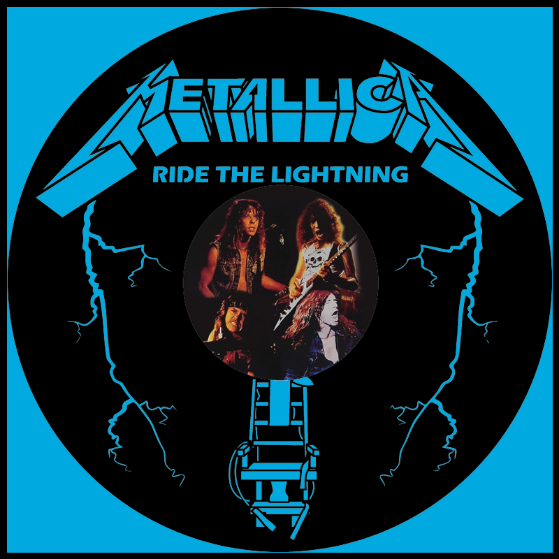 Metallica Ride The Lightning – Carved Vinyl Record Art Decor