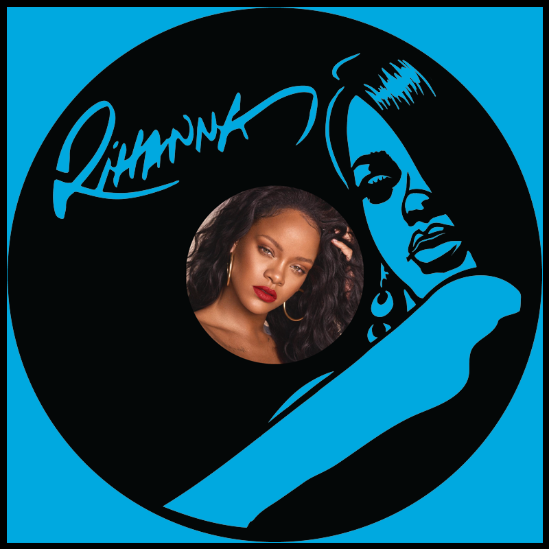 Rihanna – Carved Vinyl Record Art Decor – Astro Vinyl Art
