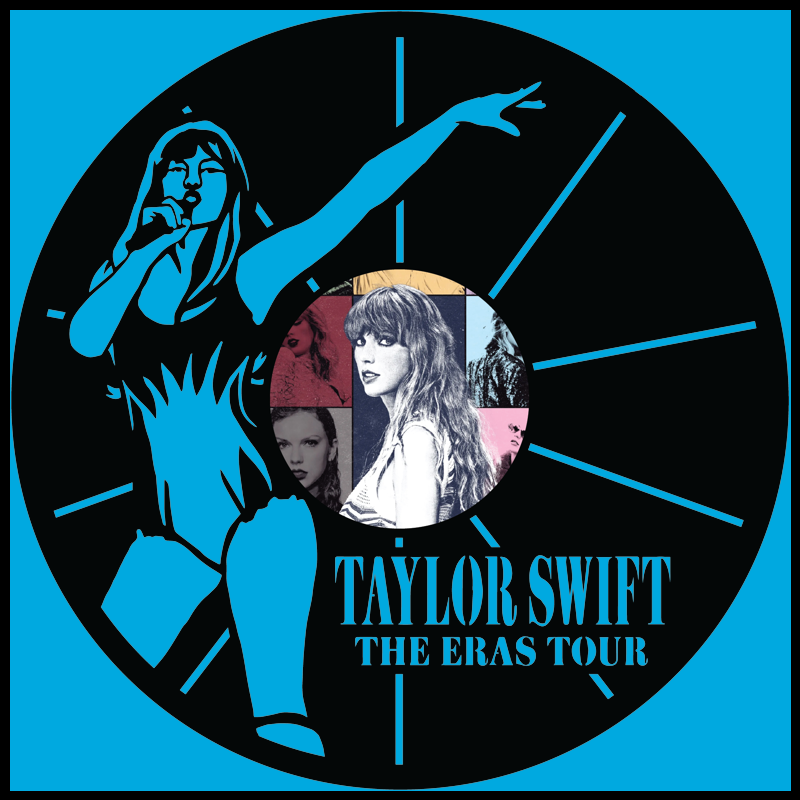 Taylor Swift Eras – Carved Vinyl Record Art Decor – Astro Vinyl Art