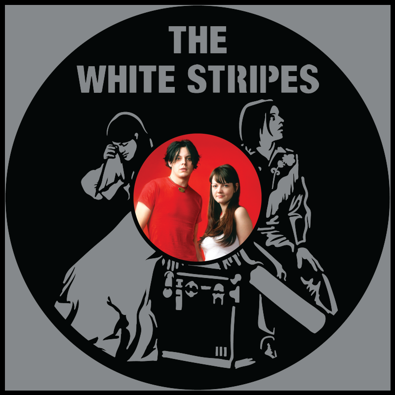 The White Stripes Elephant – Carved Vinyl Record Art Decor – Astro