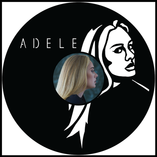 Adele vinyl art