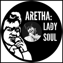 Load image into Gallery viewer, Aretha Franklin vinyl art