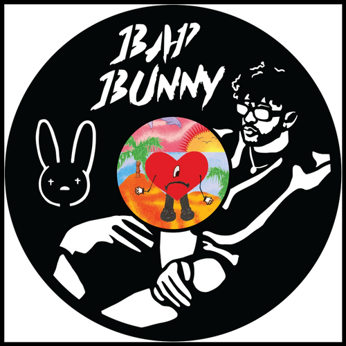 Bad Bunny vinyl art