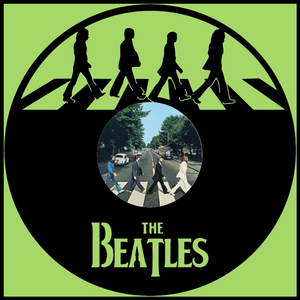 Music Wall Decals 02 In 1 Abbey Road Music Band Vinyl Sticker - Foto 5