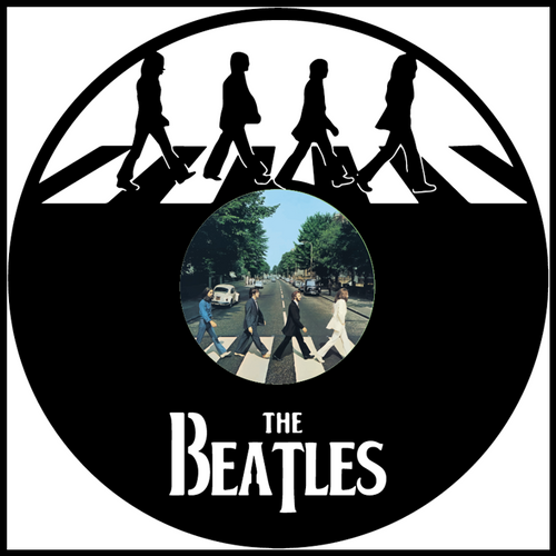 Beatles Abbey Road vinyl art