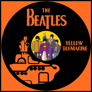 Beatles Yellow Submarine – Carved Vinyl Record Art Decor – Astro Beatles Yellow Submarine – Carved Vinyl Record Art Decor – Astro