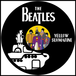 Beatles Yellow Submarine vinyl art