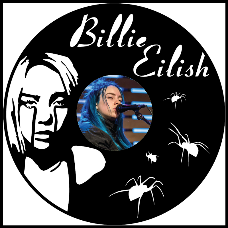 Billie Eilish Spiders vinyl art