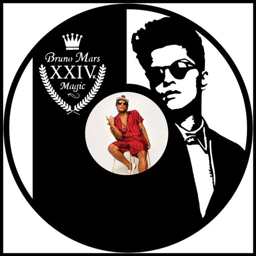 Bruno Mars vinyl art