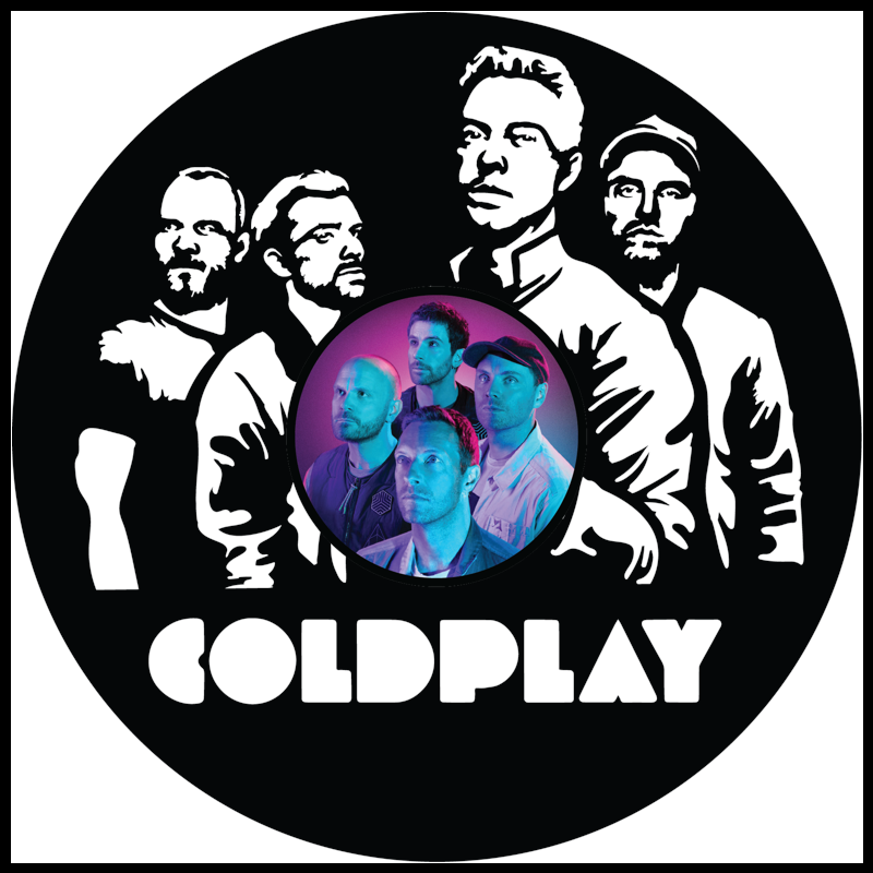 Coldplay vinyl art