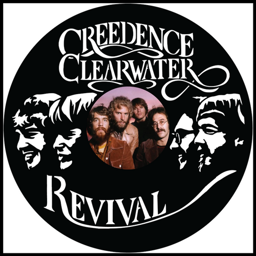 Creedence Clearwater Revival vinyl art