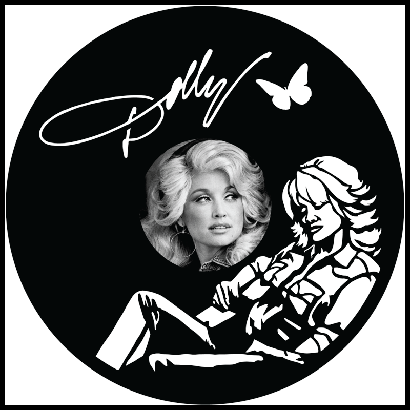 Dolly Parton vinyl art