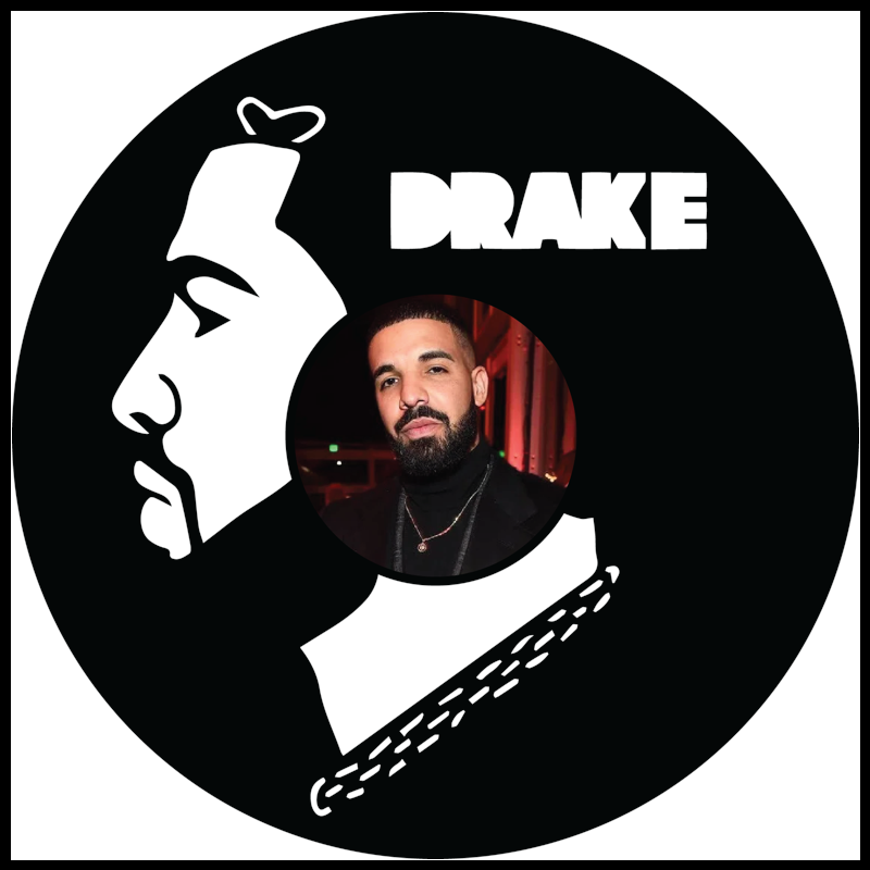 Drake – Carved Vinyl Record Art Decor – Astro Vinyl Art