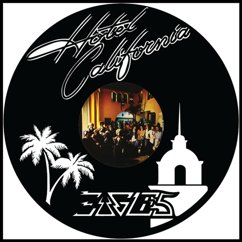 Eagles Hotel California vinyl art