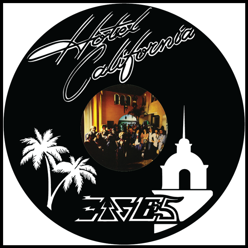 Eagles Hotel California – Carved Vinyl Record Art Decor – Astro Vinyl Art