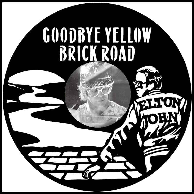 Elton John Yellow Brick Road vinyl art