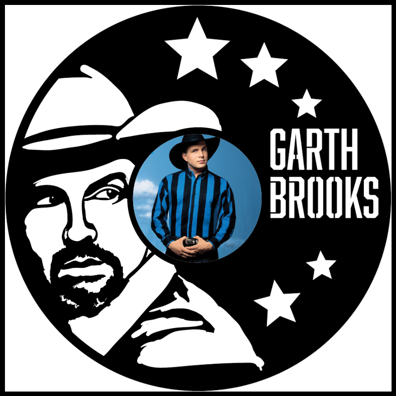 Garth Brooks vinyl art