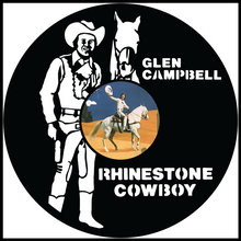 Load image into Gallery viewer, Glen Campbell Rhinestone Cowboy vinyl art