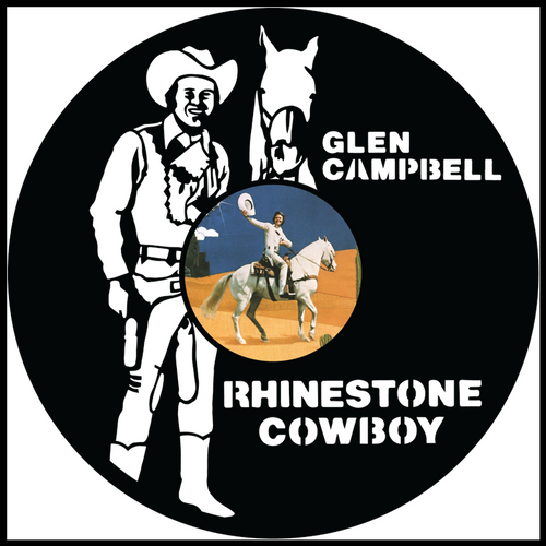 Glen Campbell Rhinestone Cowboy vinyl art