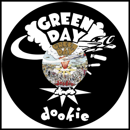 Green Day Dookie vinyl art