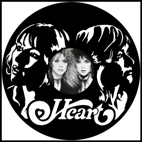 Heart vinyl art