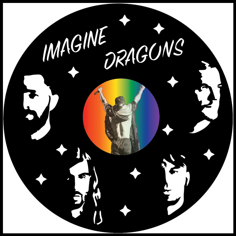Imagine Dragons vinyl art
