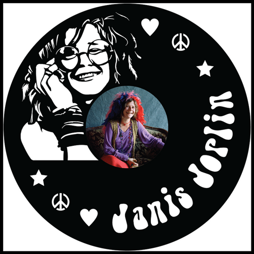 Janis Joplin vinyl art