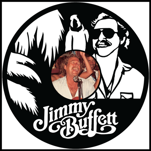 Jimmy Buffett vinyl art