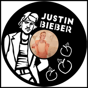 Justin Bieber vinyl art