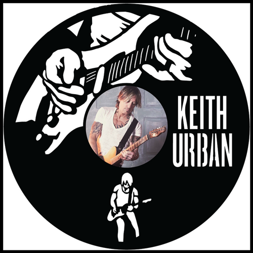 Keith Urban vinyl art