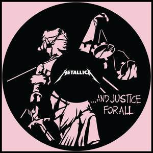 Metallica And Justice For All – Carved Vinyl Record Art Decor Metallica And Justice For All – Carved Vinyl Record Art Decor