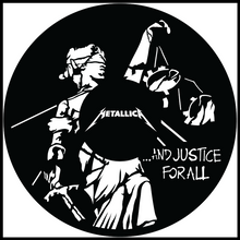 Load image into Gallery viewer, Metallica And Justice For All vinyl art