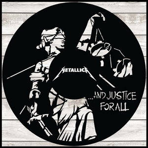 And Justice for All by Metallica Vinyl LP Record Framed and Ready to Hang,  Music Gift,display, Wall Art 