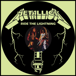 Metallica Ride The Lightning – Carved Vinyl Record Art Decor Metallica Ride The Lightning – Carved Vinyl Record Art Decor