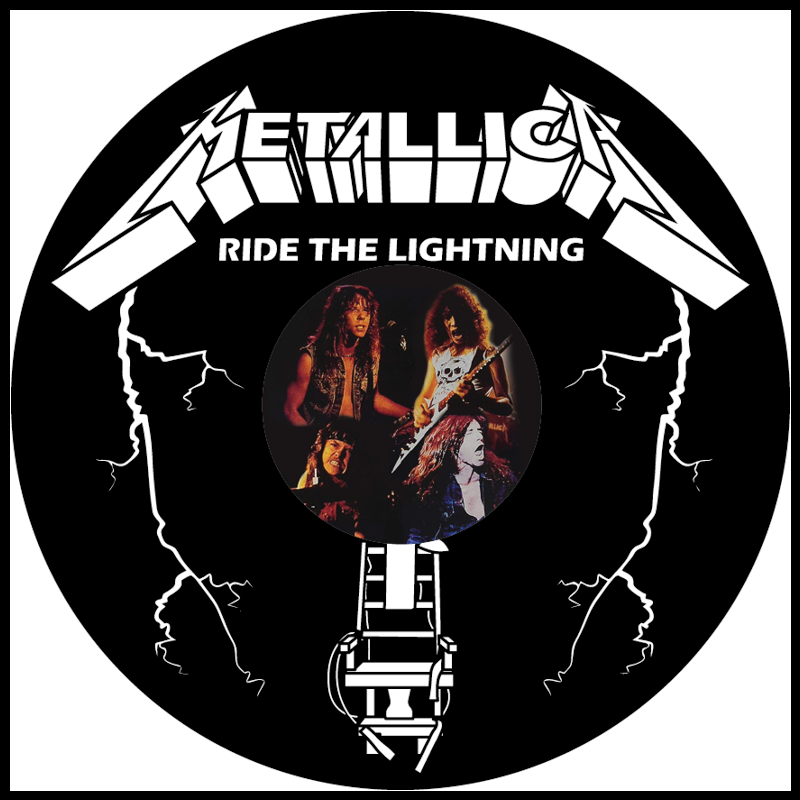 Metallica Ride The Lightning vinyl art