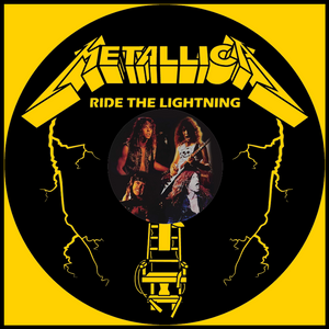 Metallica Ride The Lightning – Carved Vinyl Record Art Decor Metallica Ride The Lightning – Carved Vinyl Record Art Decor