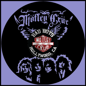 Motley Crue – Carved Vinyl Record Art Decor – Astro Vinyl Art