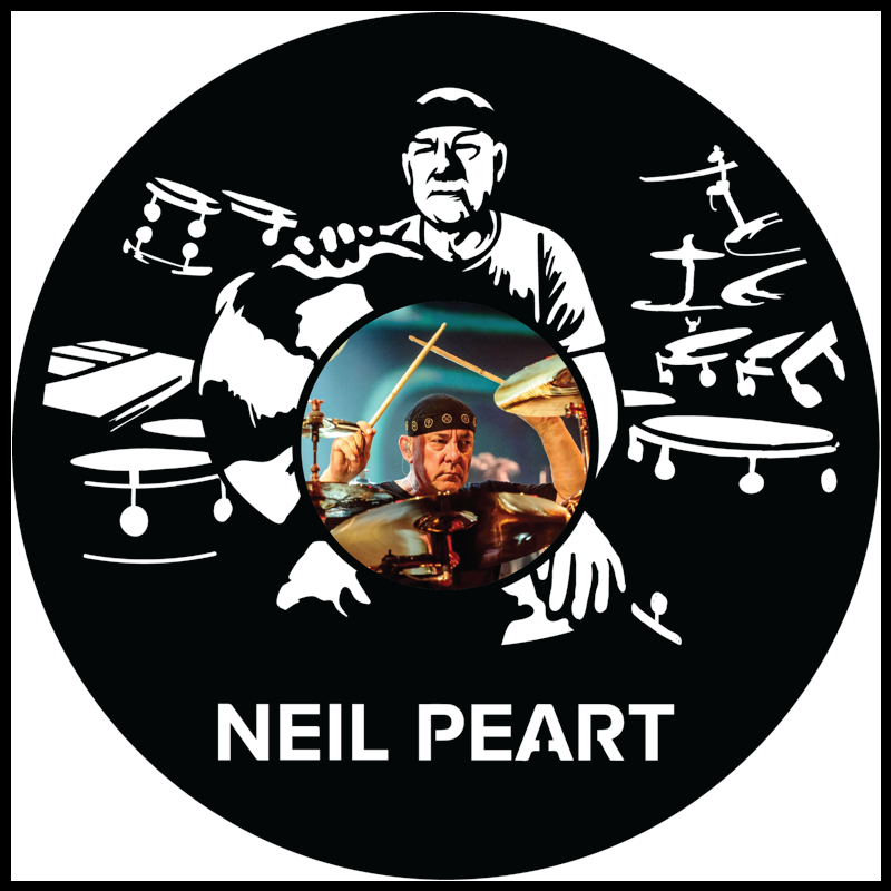 Neil Peart vinyl art