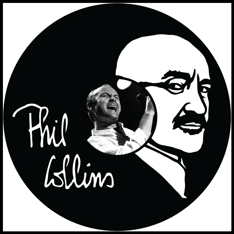 Phil Collins vinyl art