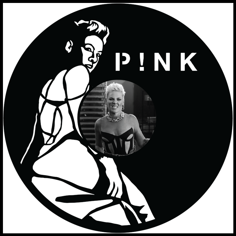 Pink vinyl art