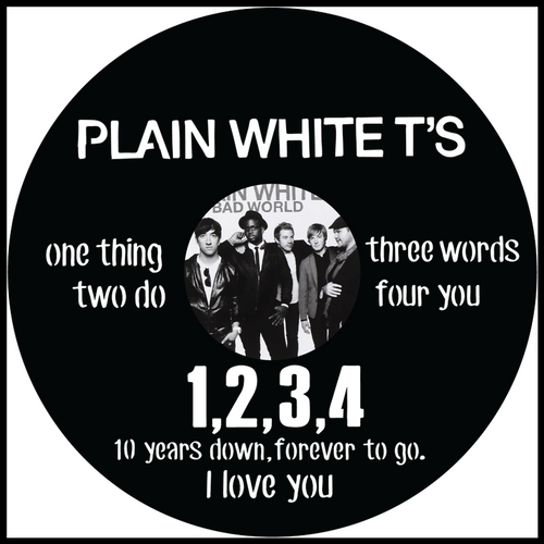 Plain White Ts vinyl art